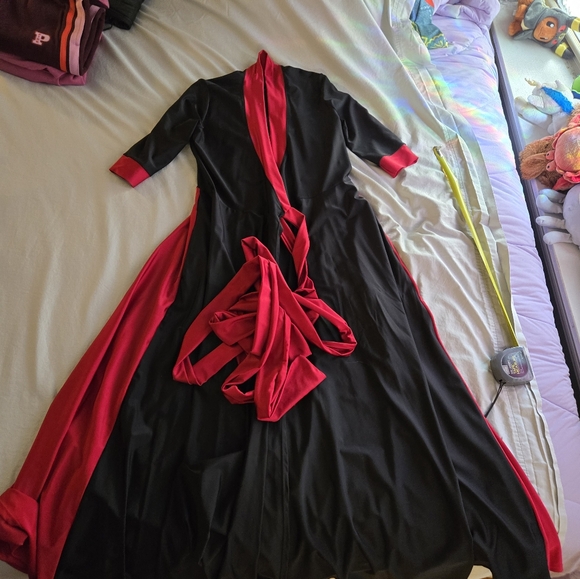 Elhoffer Design Magical Maxi Wrap Dress Red & Black - Picture 4 of 11